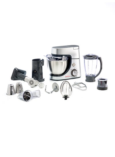 Masterchef Gourmet Kitchen Machine, 8 speeds, pastry kit, blender, shredder, meat mincer, mini chopper 1100 W QA513D27 Black/Silver