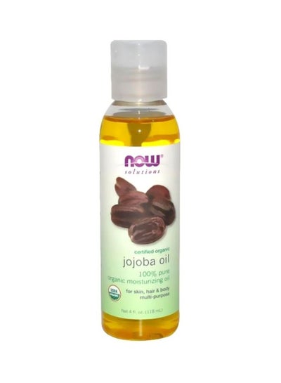 Organic Jojoba Oil, Moisturizing Multi-Purpose Oil for Face, Hair and Body Clear 118ml