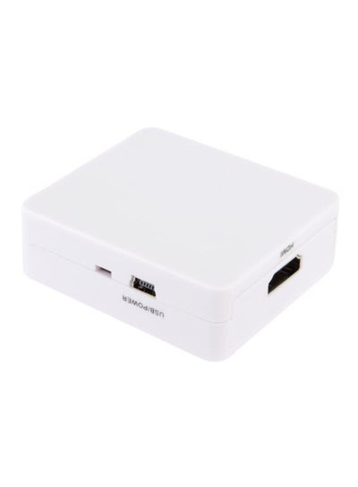 Mini VGA To HDMI  Audio Video Converter Adapter White