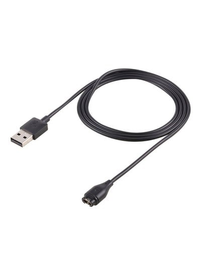 1m USB Charging Cable For Garmin Fenix 5 1meter Black/Silver