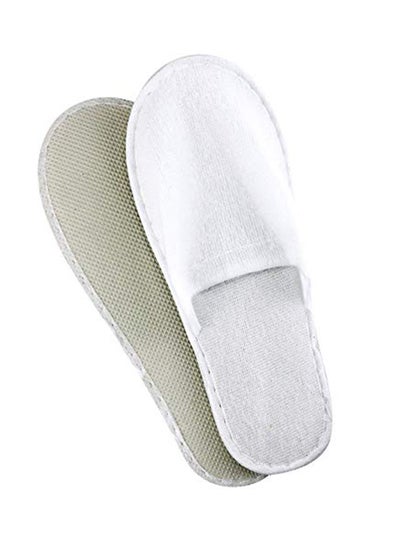 20-Pair Disposable Slippers White 2.8X0.98X2.9inch