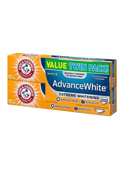 Pack Of 2 Advance White Extreme Whitening Toothpaste