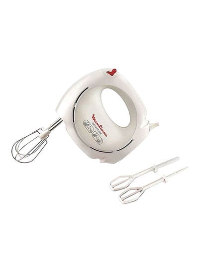 Easymax Handmixer,  5 speed settings, 2 sets of beaters plastic and stainless steel 200 W HM250127 White