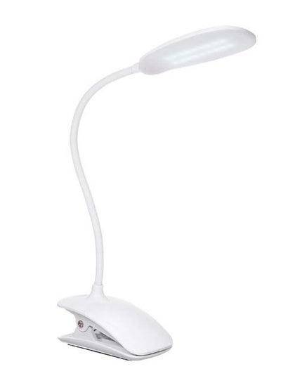 Dimmable Clip-On Rechargeable LED Desk Lamp White