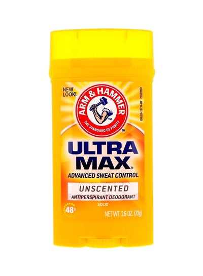 Ultra Max Solid Unscented Antiperspirant And Deodorant 73grams
