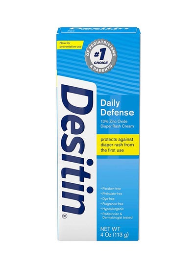 Daily Defense Diaper Rash Cream With 13% Zinc Oxide