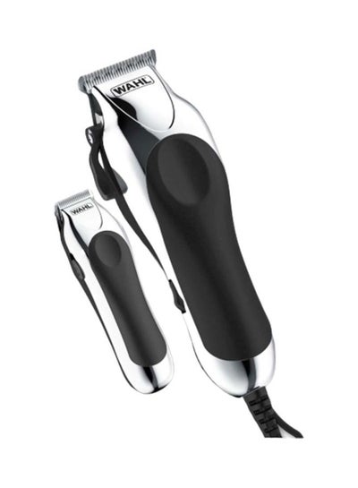 Deluxe Chrome Pro Hair Beard Clipping And Trimming Black/Silver