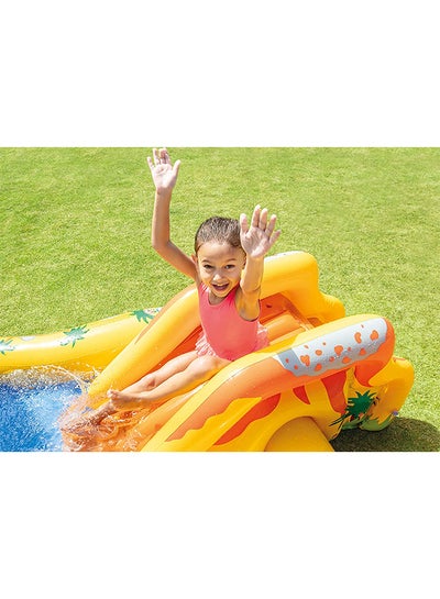 Dinosaur Play Centre Inflatable Pool With Balls 249.68x108.9x191cm