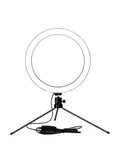 LED Ring Light With Tripod Stand Black