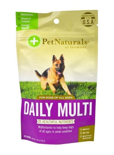 Daily Multi For Dogs - 30 Chews Multicolour
