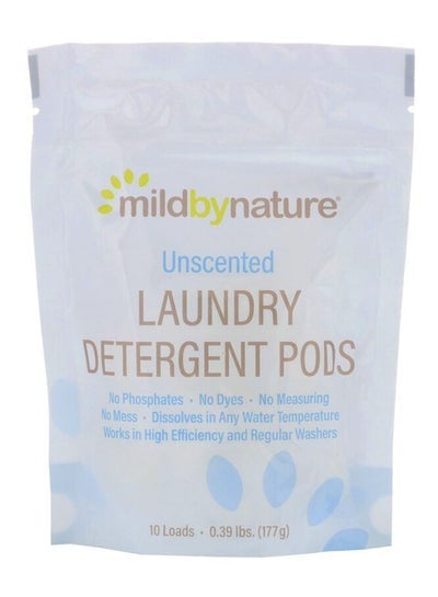 10-Loads Unscented Laundry Detergent Pods 177grams