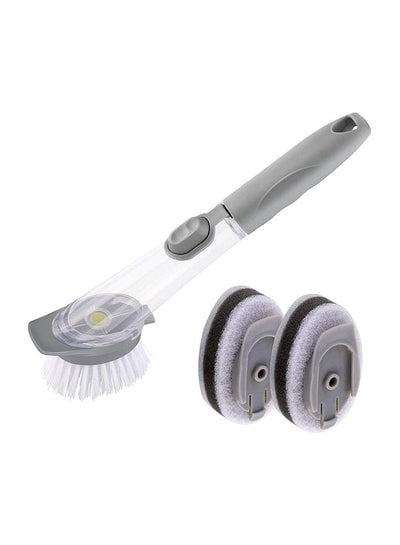 Soap Dispensing Cleaning Brush With Head Multicolour 18x5cm