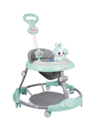 Baby Push Walker With Handle Adjustable Height Baby Walker With Push Handle, 360 Degree Rotating Wheels, Little Baby