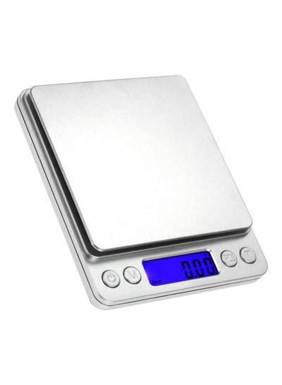 Digital Kitchen Scale Silver 10.5x10.5x0.9centimeter
