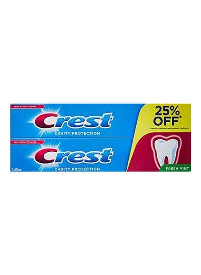 Cavity Protection Fresh Mint Toothpaste Pack of 2 125ml
