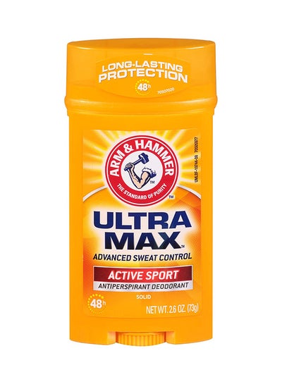 Ultramax Active Sport Solid Antiperspirant Deodorant Yellow 73grams