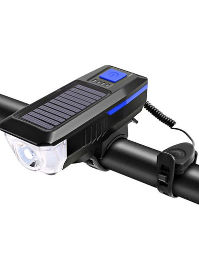 Solar Powered Rechargeable Bike Light 11x3.5x4cm