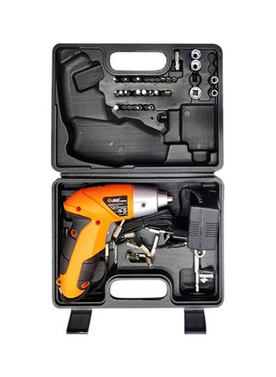 45-Piece Liduo Cordless Tool Kit With Screwdriver Black/Orange