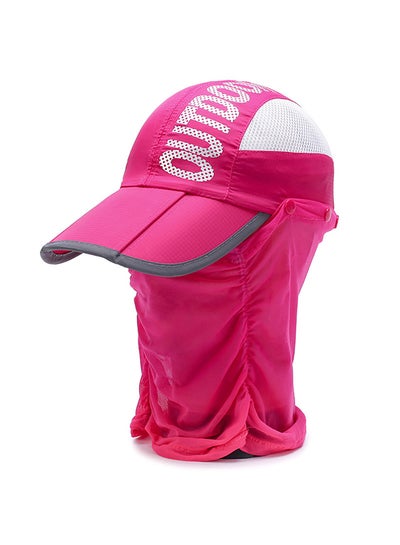 Summer Outdoor Travel Foldable Face Cover Sun Hat Unisex Anti-UV Baseball Cap 25x15x6cm