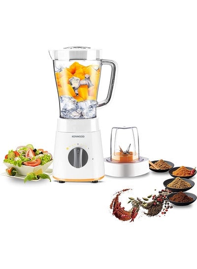 Blender Smoothie Maker With Multi Mill (Grinder/Chopper), Ice Crush Function 2.0 L 500.0 W BLP15.150WH White
