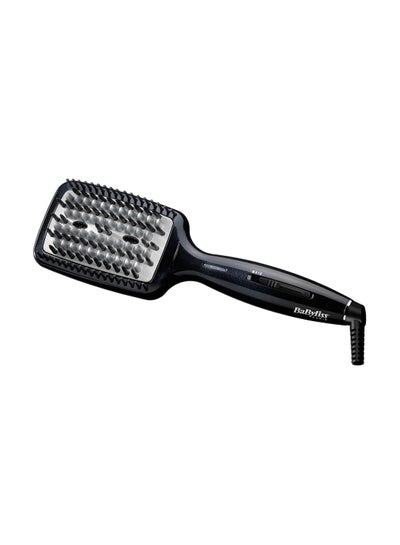 Hair Straightening, 3d Tech Hot Brush For Versatile Styling And Smooth Results, Design For A Sleek, Durable Construction For Long-lasting Performance, HSB101SDE Black
