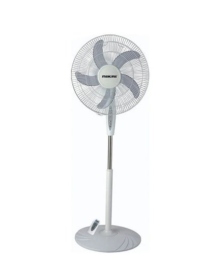 Pedestal Fan With Remote 5 Blades 45.0 W NPF1634RT White