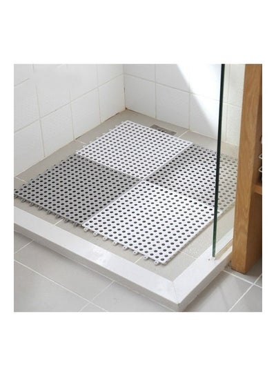 4 Pieces Non-slip Shower Bathroom Square Mat Assorted 30x8x30cm