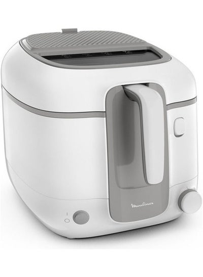 Super Uno Deep Fryer, Large Capacity, Easy-Cleaning Removable Dishwasher-Safe Parts, Non-Stick Bowl, Odor Filtration, Mess-Free Splatter Protection 2.2 L 1800 W AM310028 White