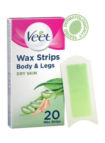 Pack Of 20 Wax Strips Dry Skin 80grams