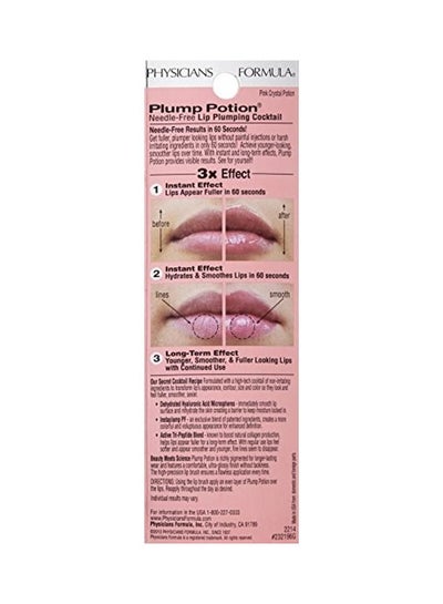 Plump Potion Needle-Free Lip Plumping Cocktail Pink Crystal Potion