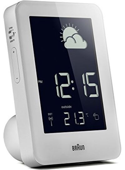 Weather Station Radio Controlled Clock White