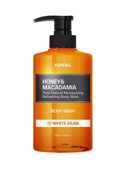 Honey & Macadamia Pure Natural Moisturizing Refreshing Body Wash White Musk 500grams