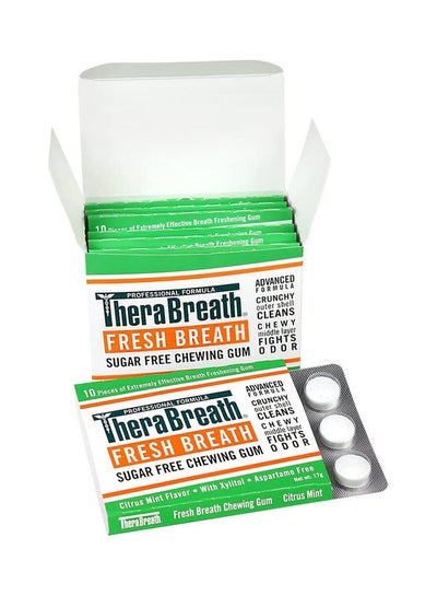 Pack Of 6 Fresh Breath Chewing Gum White 17grams