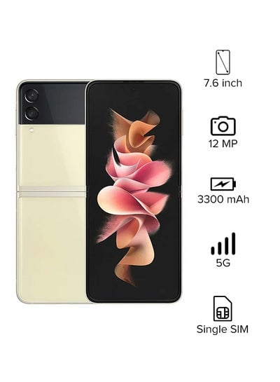 Galaxy Z Flip 3 5G Single SIM Cream 8GB RAM 128GB - International Version