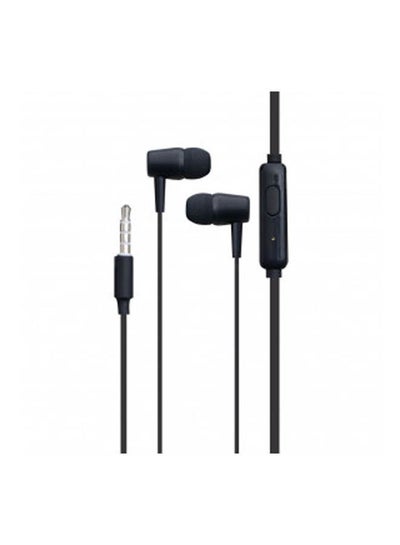 Wired HeadPhone For Phone With Mic Black