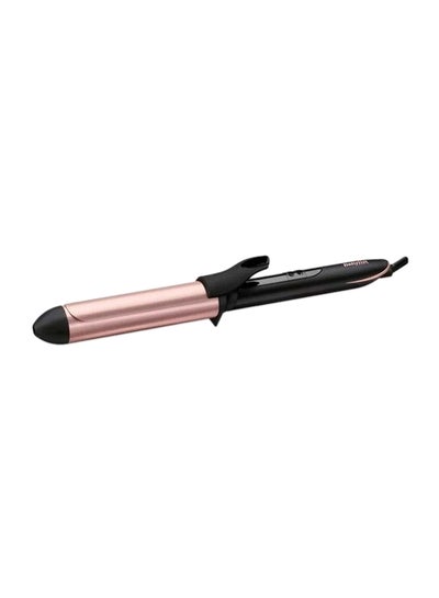 Rose-Quartz Hair Curling Iron Extensive Wide Reach 32Mm Curling Tong Barrel Ultra-Fast Heat With Led And 6 Temperature Setting 160°C-210°C 2.5M Ceramics Swivel Cord - C452SDE Black/Pink