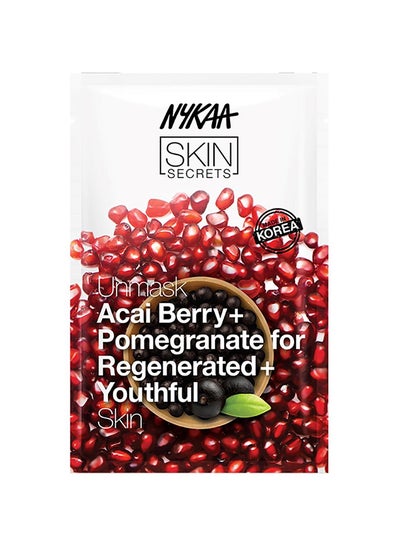Skin Secrets Acai Berry And Pomegranate Sheet Mask White 20ml
