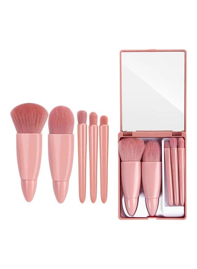 5-Piece Makeup Cosmetic Brushes Set Pink