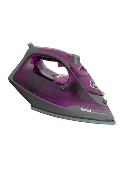Express Steam Iron, 2600W for Fast Heat-Up and Efficient Ironing, True Ceramic Soleplate for Fast Glide, 210 g/minute Steam Boost, Easy-Refilling Water Tank, Anti-Drip Protection 270 ml 2600 W FV2843M0 Purple/Grey