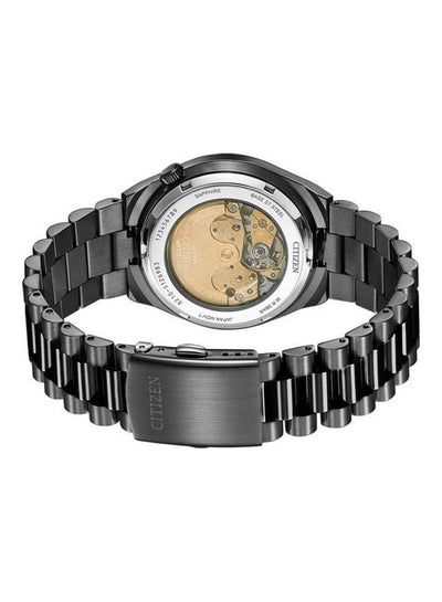 Men's Stainless Steel Analog Clasp Wrist Watch-NJ0155-87E