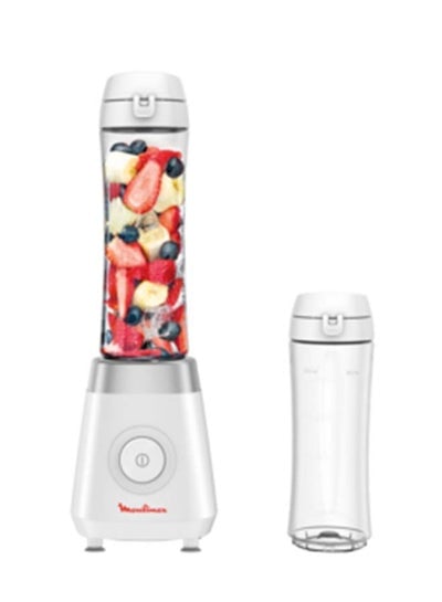 Fresh&Go Personal Blender with 2 On the go Bottles, Plastic, convenient for everyday healthy smoothies 600.0 ml 350.0 W LM1KJ127 White