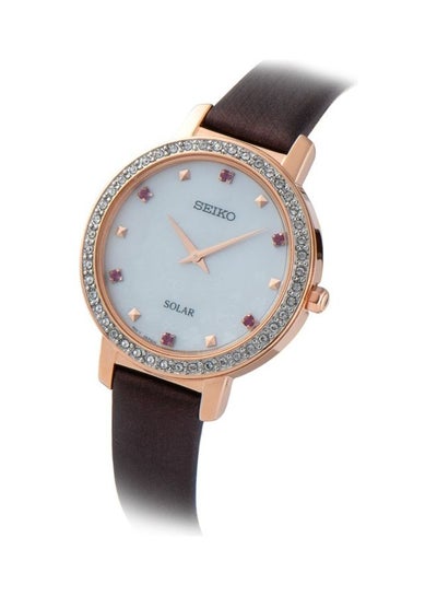 Women's Leather Round Analog Wrist Watches SUP450P1 - 31mm - Brown