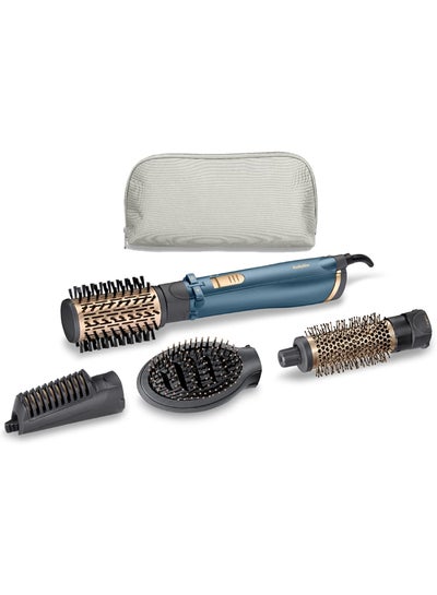 Air Styler Pro 1000 38Mm Thermal Brush With 2,2M Swivel Cord Rotating 50Mm Soft Bristle Brush With 2 Heats Plus A Cool Setting Lightweight Design And Salon-Quality Results - AS965SDE, Blue Pearl Shimmer 800grams