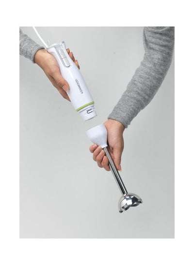 Hand Blender, Stainless Steel Wand, Variable Speed Control, Turbo Function, Removable Wand 0.6 L 600 W HBM02.001WH White