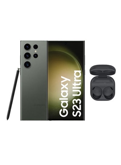 Galaxy S23 Ultra 5G Dual SIM Green 12GB RAM 512GB With Galaxy Buds 2 Pro - Middle East Version