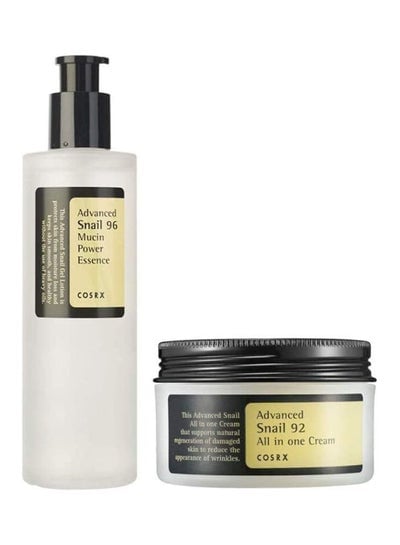 Advanced Snail 96 Mucin Power Essence and  Snail 92 All in One Cream SET Multicolour 100grams
