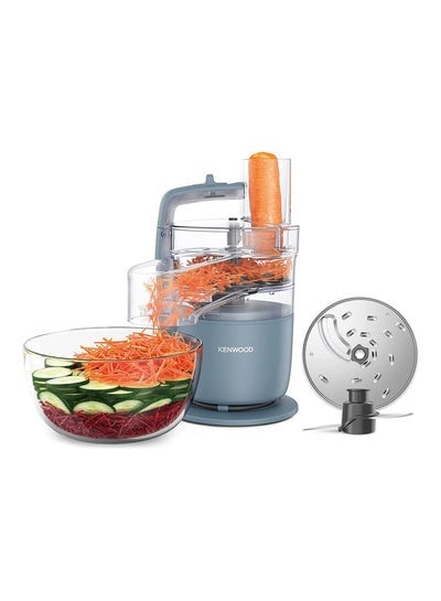 2 In 1 Food Processor Plus Chopper With 360 Degree Express Serve For Limitless Slicing Grating Powerful Versatility Ultra Compact Ready To Go In Your Kitchen Drawer 1.3 L 650.0 W ‎FDP22.130GY Grey