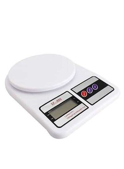Electronic Kitchen Scale White Digital kitchen Scale with Auto-ON and Auto-OFF System Multifunction Scale With Digital Display, Capacity 7 to 10 kg