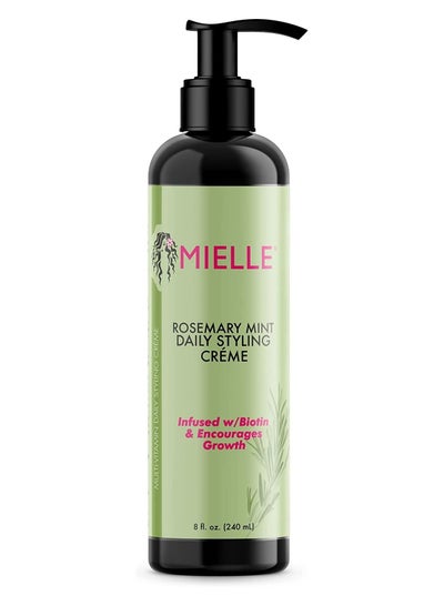 Rosemary Mint Multi Vitamin Daily Styling Creme For Curly Hair Definition Paraben And Silicone Free 240 ml