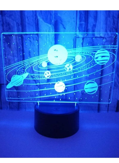 Solar System 3D Illusion Night Light 16 Colors with Remote Control